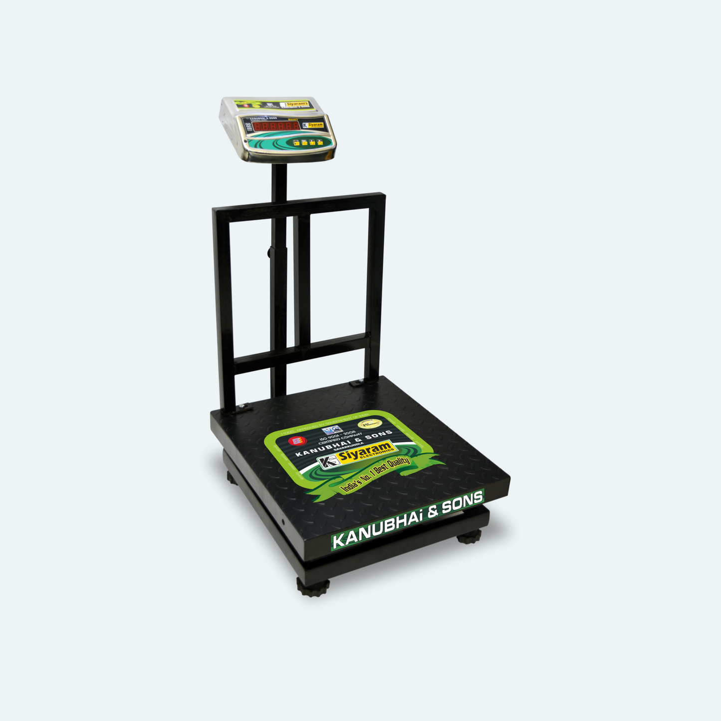 Siyaram’s 300kg x 20g MS Industrial Weighing Scale – 24x26 inch (600x650mm) | India’s Heaviest Scale | For Scrap, Machinery, Fabrication & Heavy Industries