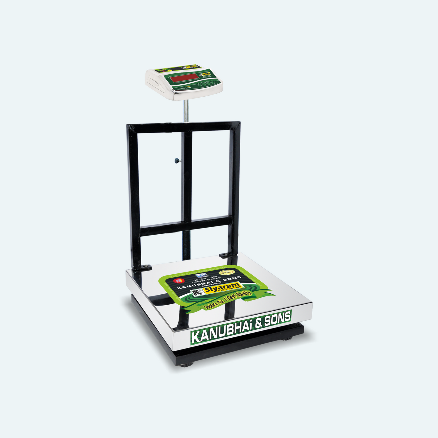 Siyaram’s 300kg x 20g SS Heavy Duty Weighing Scale – 24x26 inch (600x650mm) | India’s Heaviest Industrial Scale | For: Agro, Industries, Dairy, Food Factories, Bulk Farmers, Wholesale Traders & More