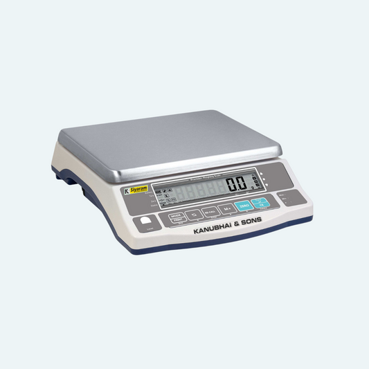 Siyaram 6kg x 0.1g High-Precision Gold, Silver, Jewellery, Diamond, Lab & Pharma Tabletop Weighing Scale | Stainless Steel Size 7.5 x 10.5” inch (190x270mm) | Model: Si-JW 0.1g