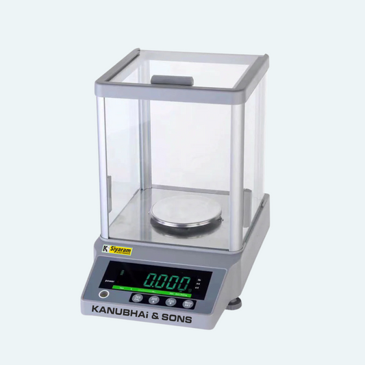 Siyaram 500g x 1mg High-Precision Gold, Diamond, Pharma, Laboratory, R&D Precision Scale | With Transparent Sliding Cabinet | Model: Si-JW-500-1mg