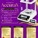 Siyaram AccuraX 500g x 1mg High Precision Digital Jewellery Weighing Scale | Analytical Balance | Gold, Diamond, Laboratory & Pharmacy Precision Scale