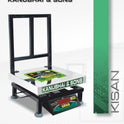 Siyaram’s 300kg x 20g SS Mobile Series Weighing Scale – 24x24 inch (600x600mm) | Dual Display | STAINLESS STEEL | Portable Industrial Scale with Side Handle | For: Agro, Industries, Food Units, Bulk Traders & More