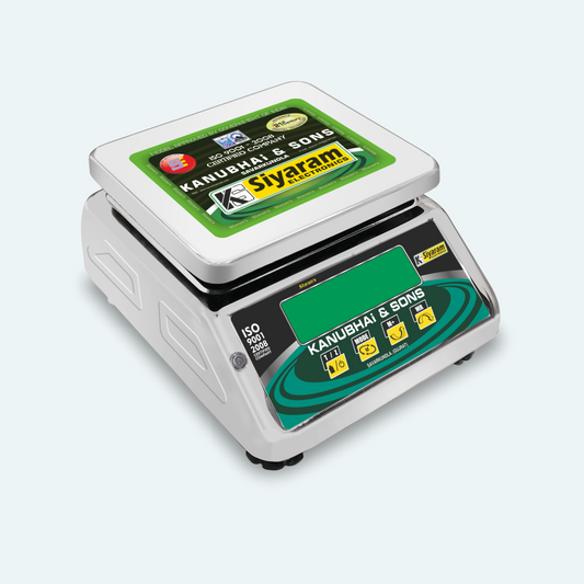 Siyaram's 10kg Micro Mini Weighing Scale with 6x7 Inch (140x160mm) Pan – Ideal for Kitchen, Chemical, Fruit, and Dietitian Use – Multi-Unit Conversion, Stainless Steel Pan, Rechargeable